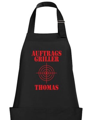 Grillschürze Schürze Grill & Koch Kochschürze BBQ Autragsgriller Killer Name 40