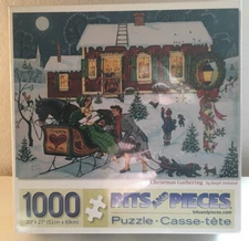 Bits and Pieces - Christmas Gathering by Joseph Holodook 1000 pcs Puzzle - New