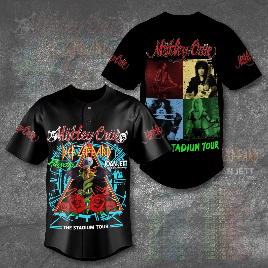 Motley Crue baseball jersey