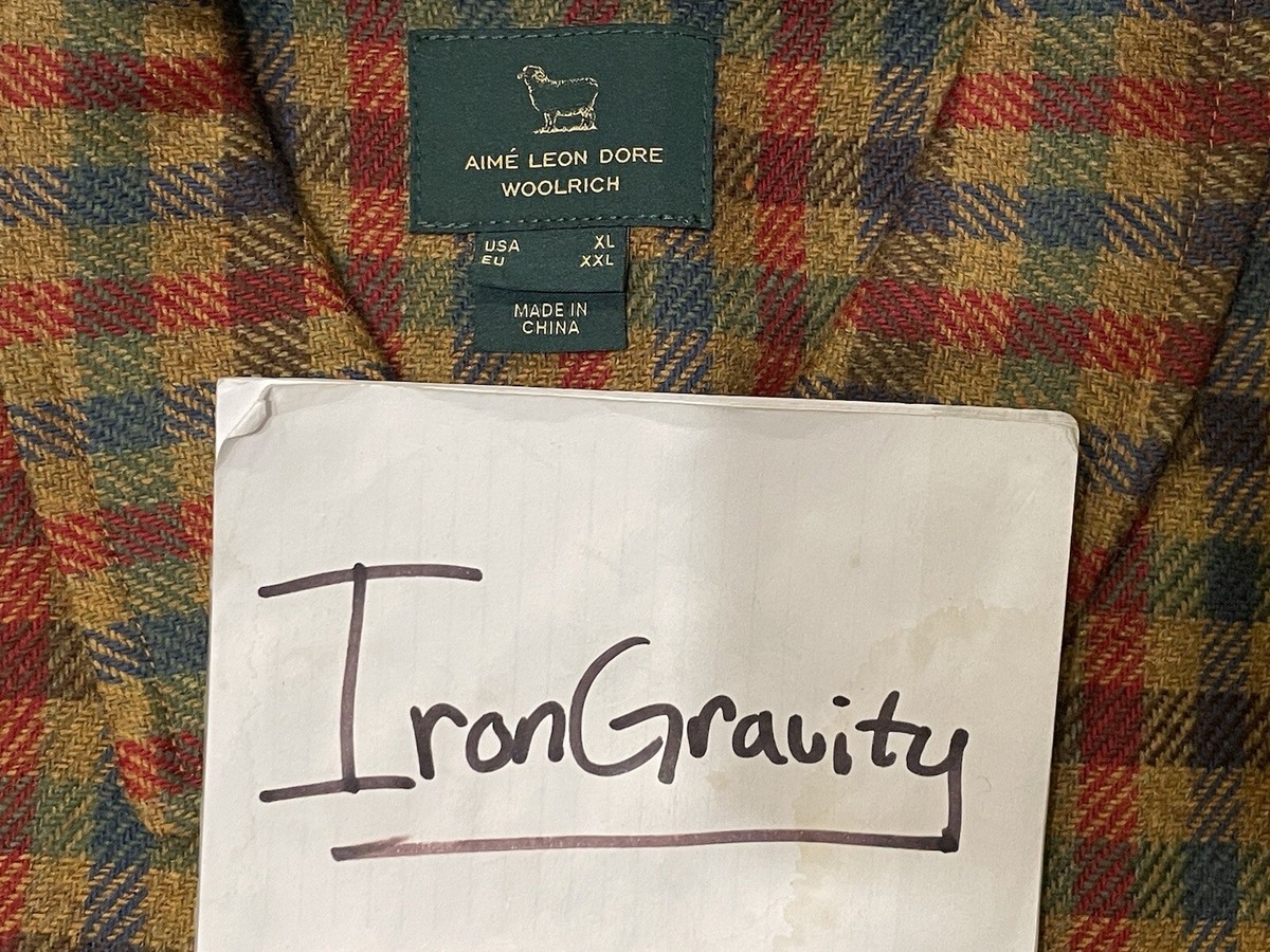 Aime Leon Dore ALD x Woolrich Flannel Overshirt Size XL | eBay