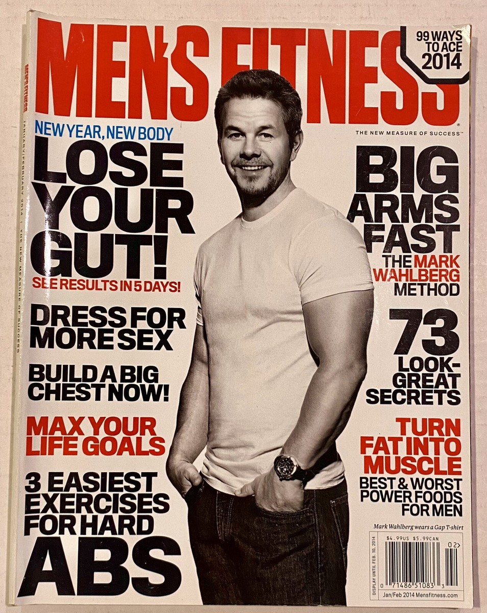 MARK WAHLBERG Men's Fitness Magazine Jan/Feb 2014