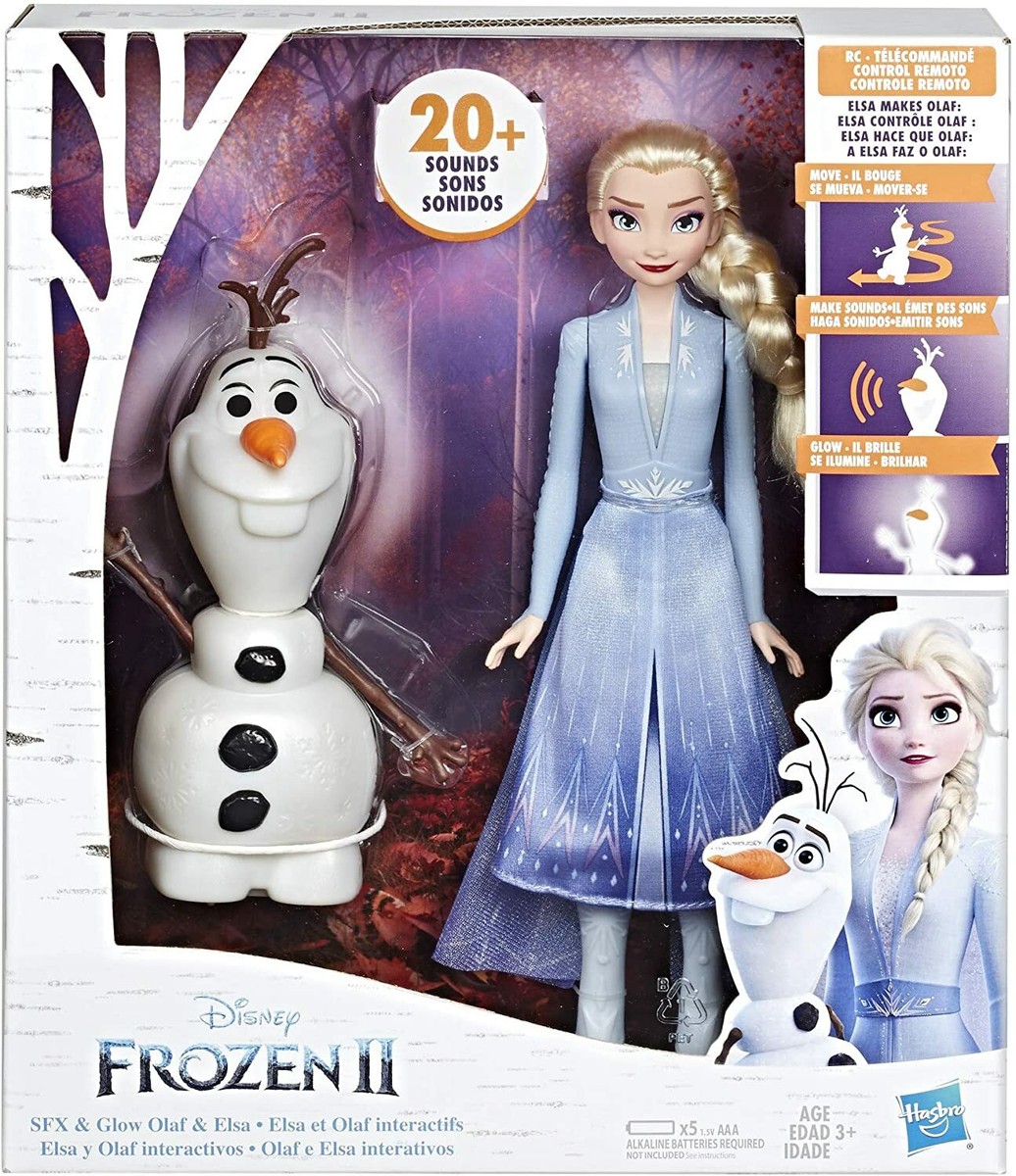 Disney Frozen Talk and Glow Olaf and Elsa Dolls, Remote Control