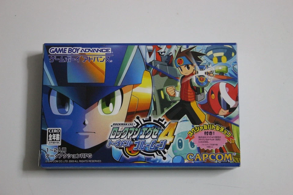 Mega ManRockman EXE 4 Tournament Blue Moon Nintendo Gameboy Advance w/ Chip - Image 2 of 4