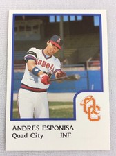 1986 Quad City Angels-ProCards Minor League Baseball Card-Andres Esponisa