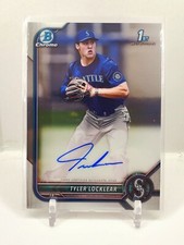 2022 Bowman Chrome 1st Tyler Locklear Base Auto Mariners ROOKIE RC Autograph C3
