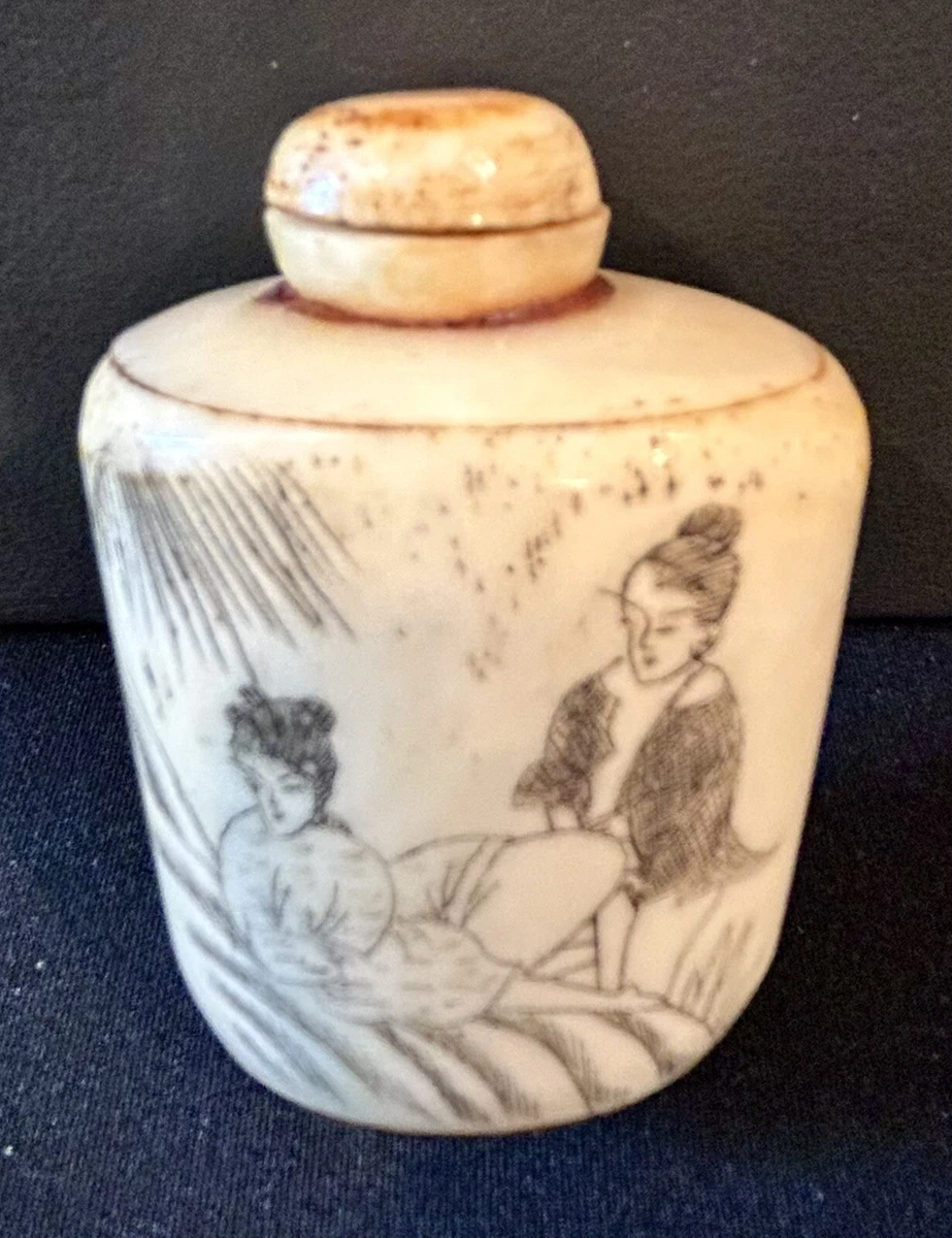 象牙色骨釉中国古董鼻烟壶| eBay