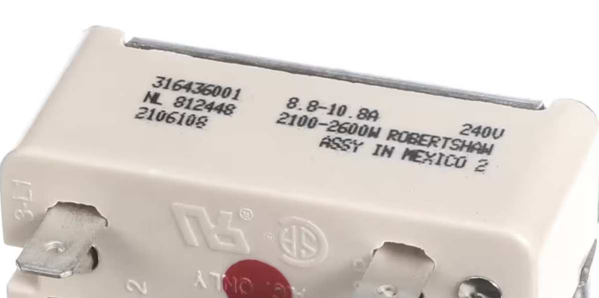 Fits Electrolux 316436001, NL 812448, 2106108, Infinite Switch
