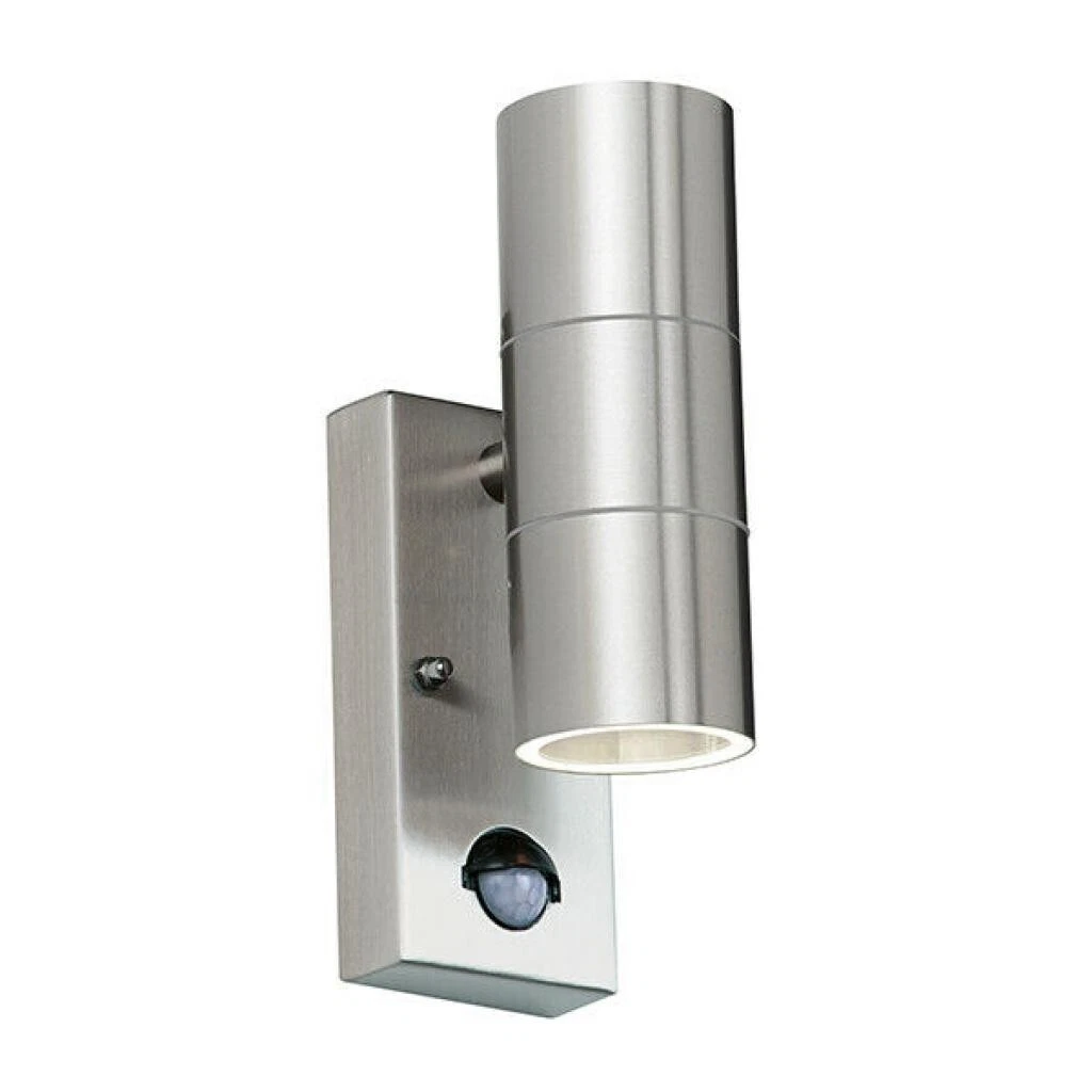 Deta L2856LED6 Pir Wall Down Light Stainless Steel IP44 230V