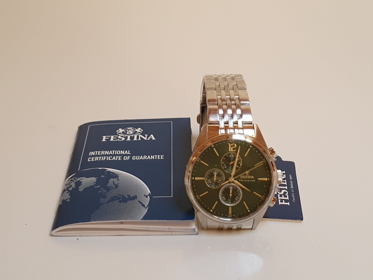 Festina GÃ¼nstige Gold Uhren Herren Festina Chrono F20285/8