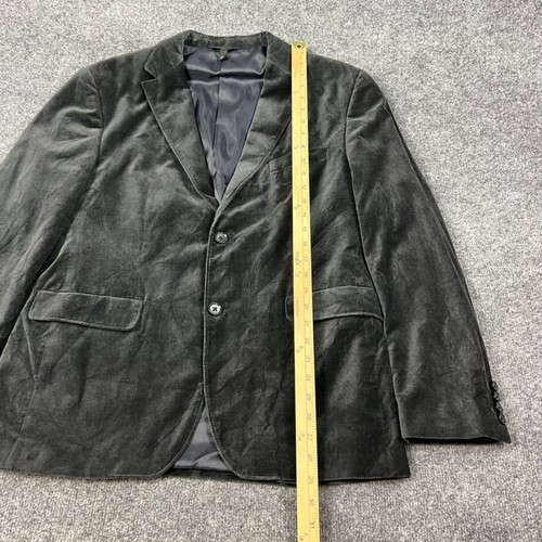 HUGO BOSS Jacket Mens 42R Black Velour Blazer Sportcoat Velvet 2 Button - Picture 5 of 17