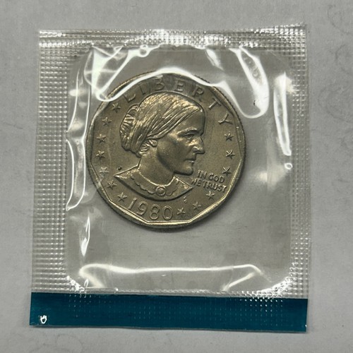 1980 P SUSAN B ANTHONY Dollar from Mint Set in Mint Cello with Free Shipping