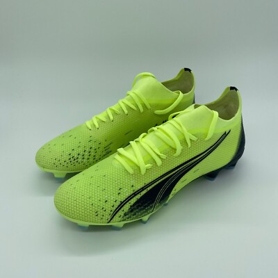 Puma Men's Ultra Match FG/AG Soccer Cleats Yellow/Navy 106900-01