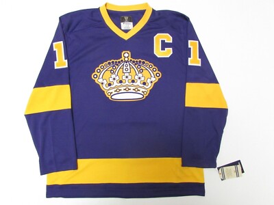 KOPITAR LOS ANGELES KINGS FANATICS VINTAGE PURPLE HOCKEY JERSEY
