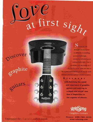 POT10 BILD/WERBUNG 11X8 RAIN SONG GRAPHIT GITARREN