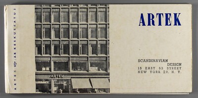 Artek Katalog 50er Jahre Alvar Aalto Original