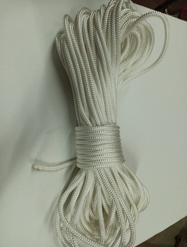 1/4 x 100 ft. Double Braid-Yacht Braid polyester rope. White - Picture 3 of 3
