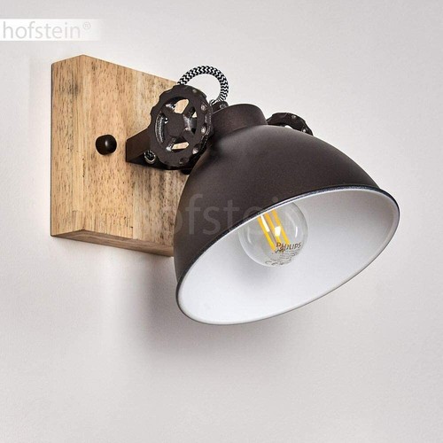 Retro-Industrial Style Wall Spotlight, Fitting in a Vintage Living Room 40w Max - Picture 6 of 7
