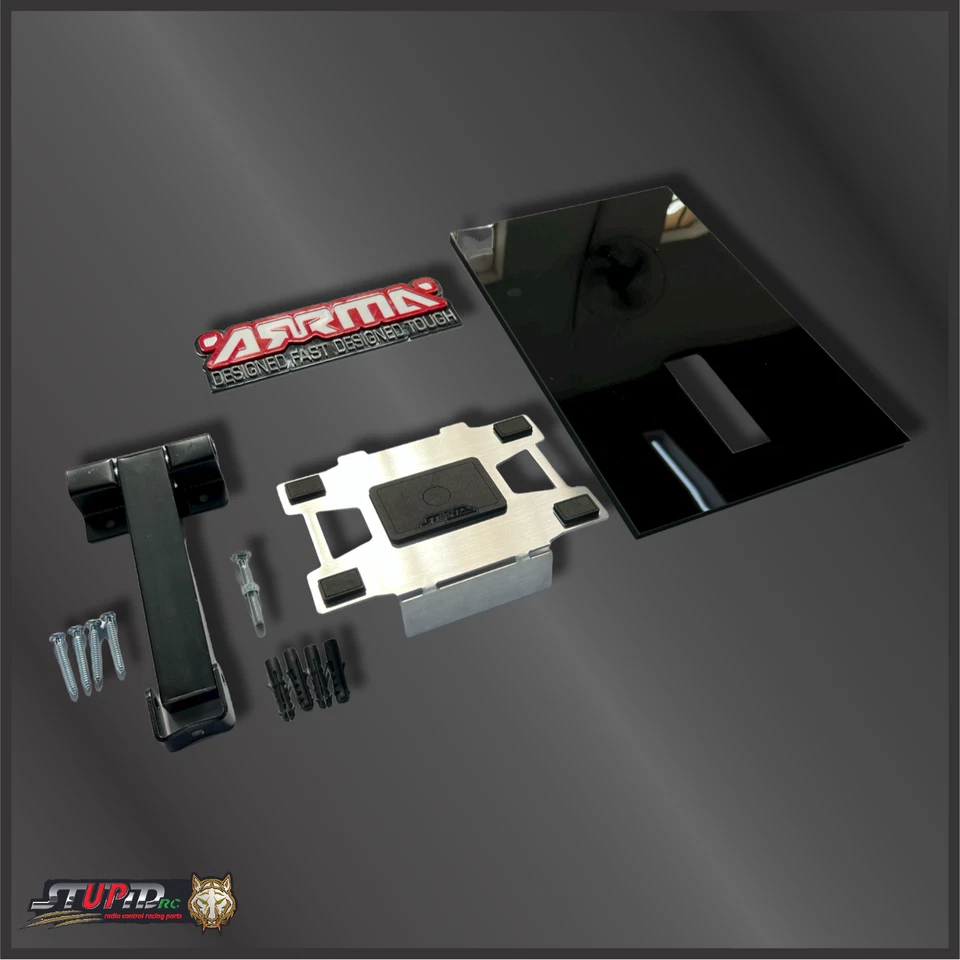 Soporte de pared para coche RC para coches 1/6 1/7 1/8 1/10 - StupidRC - Imagen 3 de 4