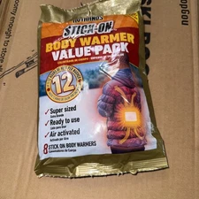 Hot Hands Stick On Body Warmer Value Pack Eight Stick On Body Warmers New Sealed