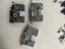 Labelife White Laminated Label Tape 12mm x .47" 12 Pack for Brother P Touch D600