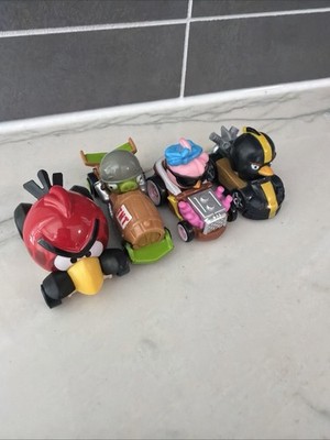 Lot of 4 Angry Birds Go! Kart Racers Cars Telepods & QR code reader One Hotwheel