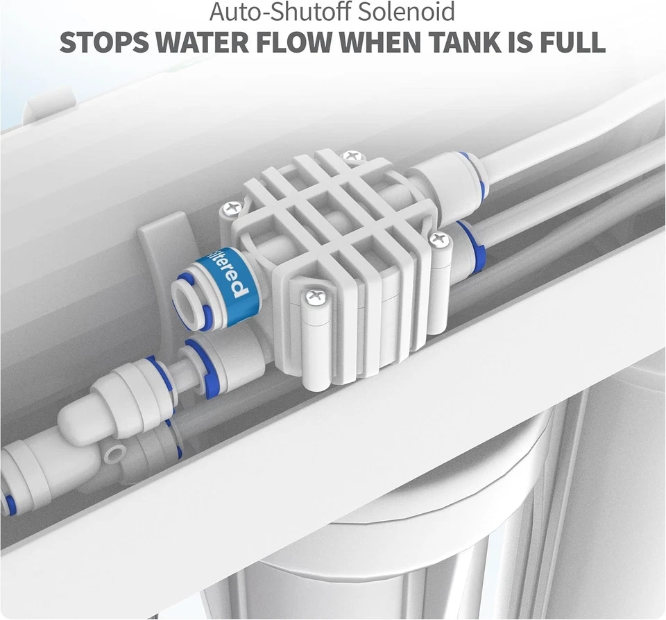 Water Filter System RO Reverse Osmosis 150 GPD Chlorine Reduction Under Sink - Image 4 of 4