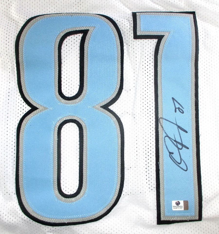 Calvin Johnson / Camiseta de fútbol personalizada blanca autografiada de los Detroit Lions / Certificado de autenticidad Foto 3 de 4