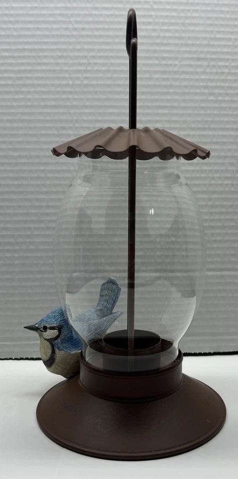 Lanterna vintage Hallmark’s Marjolein Bastin Blue Jay Tea Light/Votive Candle Holder - Imagem 4 de 4