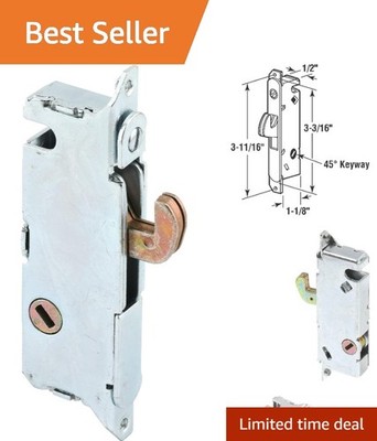 Durable E 2014 Mortise Lock - Stainless Steel Hook Latch for Sliding Patio Doors