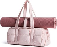 Sporttasche FüR Damen Gesteppte Reisetasche Mit Nass- Und Trockenfach 18L Rosa