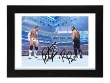 Roman Reigns And CM Punk Signed Autograph PHOTO Pre Print / Framed WWE