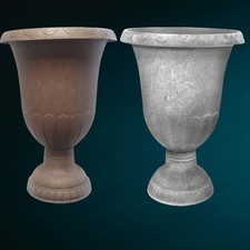 Maceta Urna Clásica 54 cm de Alto Grande Exterior Jardín Maceta Drenaje