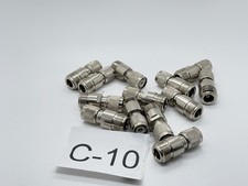 Lot of 12 RF Coaxial Adapters TNC Male to N Female  50 Ohm  Antenna Cable Conn