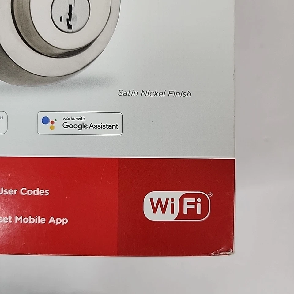 Kwikset HALO Satin Nickel WiFi Electronic Keypad Smart Lock Deadbolt w/ SmartKey - Image 2 of 4