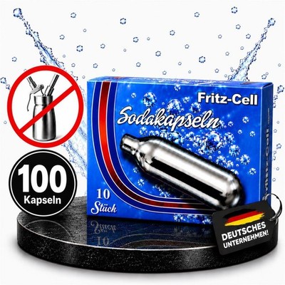 NEMT CO  Sodakapseln 8g   100 Stück   Kompatibel mit Sodamaker, Soda Siphon