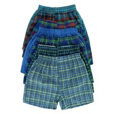Fruit of the Loom Boy's Tartan Plaid Boxers Assorted 7 Pack 