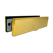 UAP iPlate Stainless Steel 12" Modern Letterbox for uPVC Doors 24 to 80mm