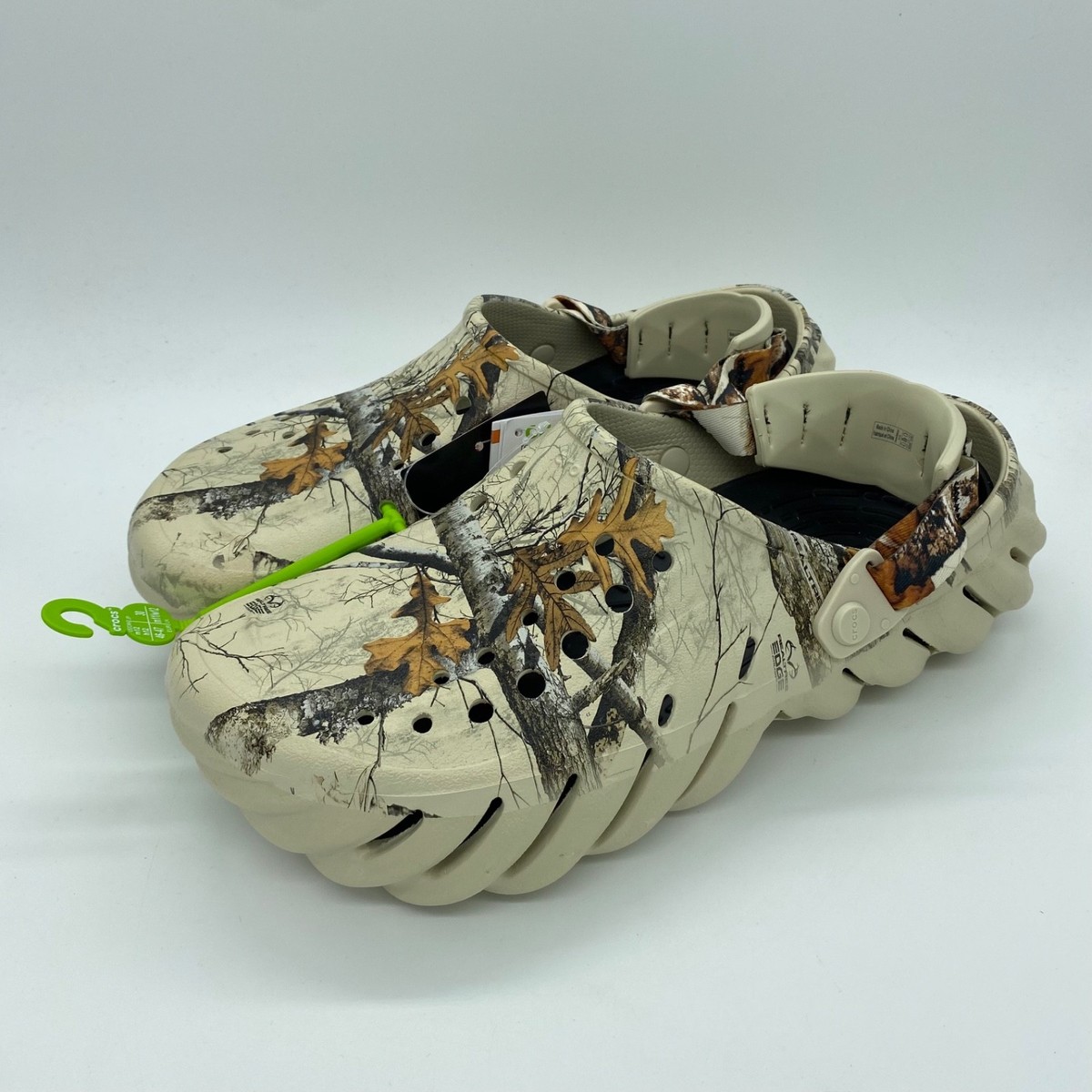 Crocs Beige Clogs with Customized Camouflage Strap & Mini Compass on The Strap Crocs Offroad Sport Camo Clogs M 6/W 8 Cobblestone | eBay main image 4
