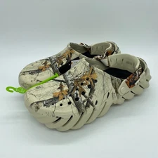 Crocs Realtree Edge Echo Clog Slip On Outdoors Beige Camouflage Size 12 Mens