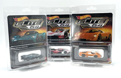Hot Wheels Elite 64 Aston Martin Valkyrie McLaren M6GT Porsche 963