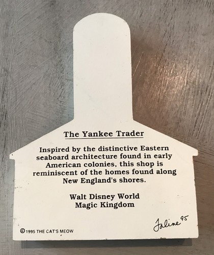 The Yankee Trader Cat’s Meow Village 1995 raro Walt Disney - Foto 4 di 8