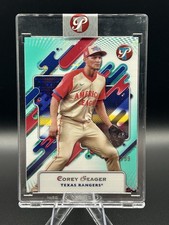 2025 Topps Pristine COREY SEAGER All Star Aqua Refractor 018/199 Texas Rangers