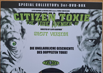 Citizen Toxie - The Toxic Avenger IV * Uncut Special Colletor's 3 DVD Box