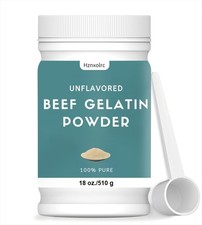 Premium Beef Gelatin Powder Unflavored, Natural Thickener, Rich in Collagen 6oz