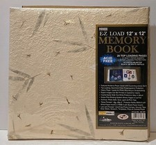 Pioneer EZ Load 12x12" Memory Book Textured Plants Cover 20 Top Loading Pages