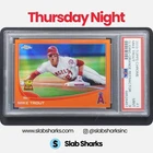 2013 TOPPS CHROME #1 MIKE TROUT ORANGE REFRACTOR PSA 9