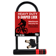 Bike Lock U Shaped With Two Keys Heavy Duty Cable With Bracket Bicycle D Lock