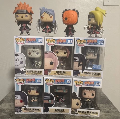 Naruto Funko Pop Lot of 10 – Itachi Uchiha #2173 + Pain Konan Tobi Deidara