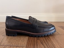 Madewell Corinne Black Leather Lug Sole Loafer, NEW, Size Women's 8.5