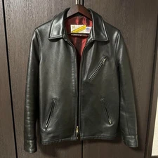 Perfecto by Schott Single Riders Leather Jacket Black Size 38 Made in USA